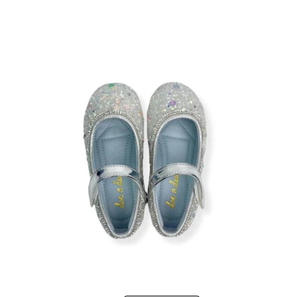 Sparkling Silver Kids Dress Shoes